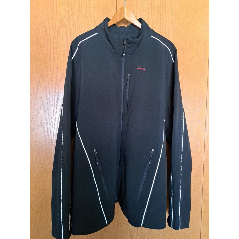 32 Degrees Men's Black Waterproof Long Sleeve Zipper Windbreaker Jacket 3X